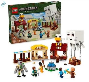 LEGO® Minecraft® 21273 Balón v podobe Ghasta a útok na dedin