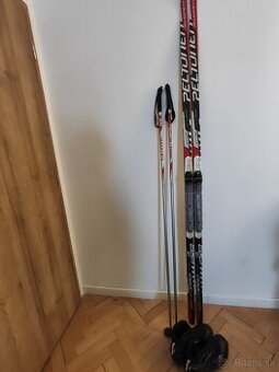 Topánky na bežky, viazanie, palice Salomon, Peltonen