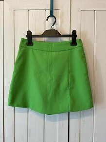 zelene skorty/šortky so suknou