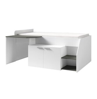 Multi posteľ 90x200 s písacím stolíkom a skrinkou
