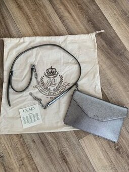 Originál kožená listová kabelka Ralph Lauren