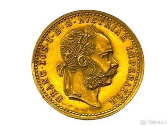 ZLATÁ MINCA 1 DUKÁT 1901 - 3,49 g, Au 986/1000 - TOP STAV