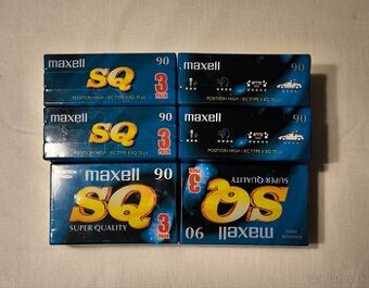 MC kazety maxell sq 90 Chrome trojbalenie