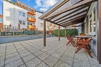 VZDUŠNÝ 3-IZB. BYT, TERASA 54,07 m², GARÁŽ, TEHLOVÁ STAVBA
