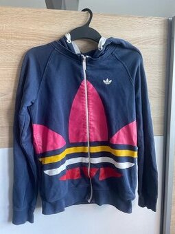 Dámska mikina adidas Originals s kapucňou – veľkosť XS, tmav