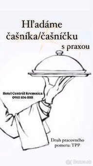 Hľadáme čašníka alebo čašníčku