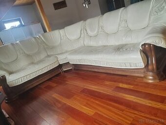 Kožená sedačka gauč.