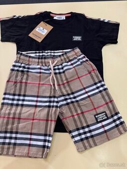 Burberry čierna krátka súprava