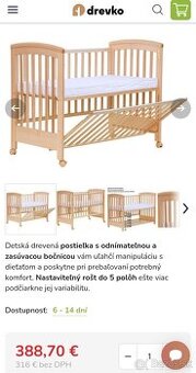 Kvalitná detská postieľka