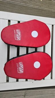 Lapy boxovacie "Katsudo" plastel - predĺžené/červené