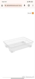 Plastový úložný box transparentný - 52.5L