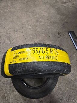 Predám 2x ZIMNÉ pneu 195/65 R15