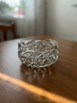 Sklenený starožitný popolník – cca 50 rokov - 1