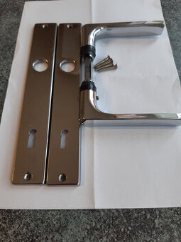 Kľučka lesklá hranatá  - 3 kusy