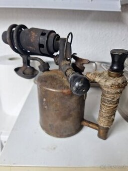 Starožitná nemecká pájkovacia lampa G.Barthel
