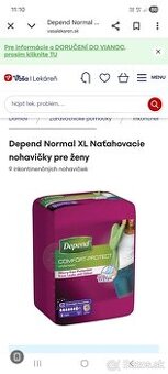 Predám dámske inkontinečné nohavičky