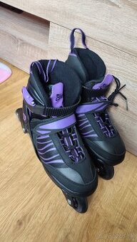 Korčule CRIVIT detske fialové 2 pare