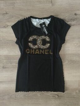 Čierne tričko Chanel