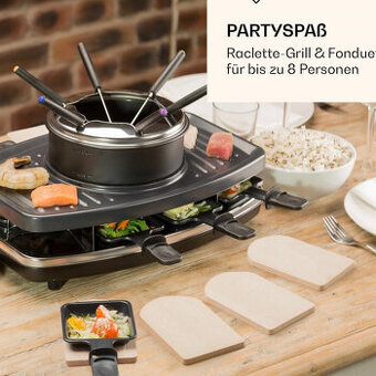 KLARESTEIN Entrecote raclette gril s fondue 2 v 1