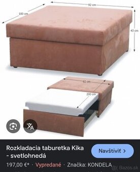 Taburet, postel, kreslo, gauc...