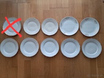 Predám dezertné tanieriky  - 9 ks
