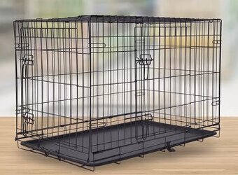 Dog Fantasy klietka skladacia L 2 dvere 91x56x63cm