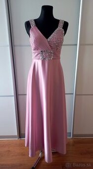 Dámske spoločenské šaty dlhé ružové