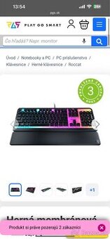 Roccat Klavesnica nevyuzita