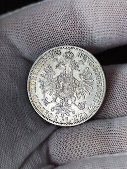 1 zlatnik 1863 A, vzácny, krásny