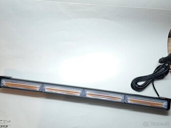 Led majáková rampa slim oranžova - šírka 59 cm - 15 režimov
