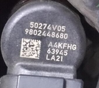 trysky 50274V05 1.6 TDCI HDI 9802448680 A2C59513556 Peugeot