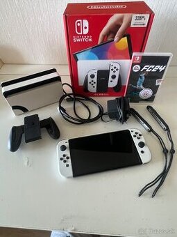 Nintendo Switch OLED (White) + FIFA 24 + príslušenstvo
