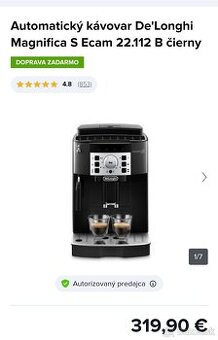 Kávovar De'Longhi Magnifica S Ecam