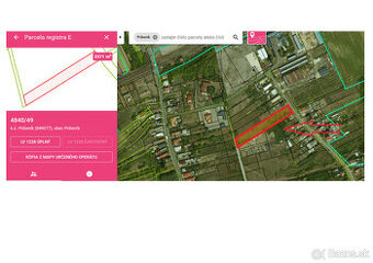 PRENÁJOM POZEMKU - PRIBENÍK