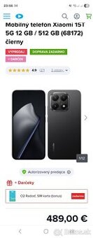 Xiaomi 15t ..512gb..12g ram.NOVY..len rozbaleny