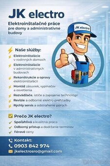 JK electro ⚡⚡⚡elektroinštalačné práce⚡⚡⚡