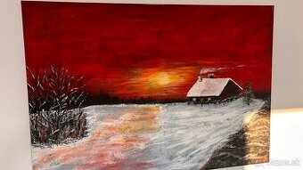 Obraz zimná krajinka