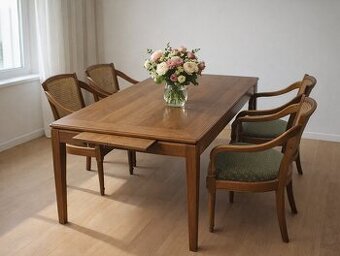 Jedálenský stôl so 4xstolička celodub