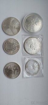 strieborne mince