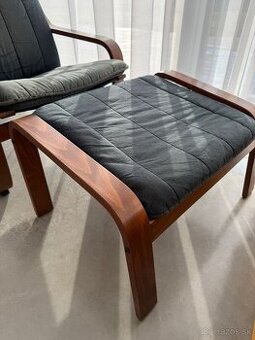 Kreslo Poang + podnozka