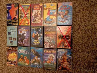 Vzácne rozprávkové VHS videokazety so slovenským dabingom