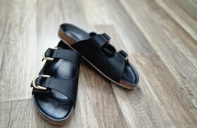 nové ZaraHome kožené sandále/šlapky, vel.39