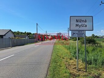 Predáme pekný stavebný pozemok 615m2 Nižná Myšľa, kanalizáci