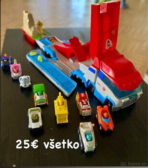 Paw patrol kamión s vystrelovacou plošinou.