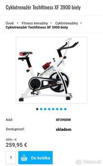 Cyklotrenažér Techfitness XF 3900