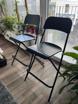 Predám 2 skladacie ikea barové stoličky FRANKLIN