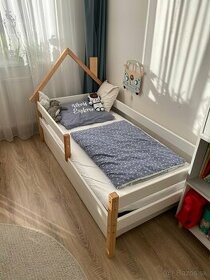Detská posteľ domček s úložným priestorom