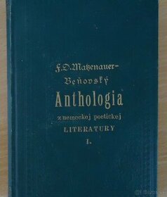 Kniha - Anthologia r.vydania 1890 diel prvý