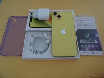 iPhone 14 PLUS 256GB YELLOW - ZÁRUKA 1 ROK - PERFEKTNÝ STAV