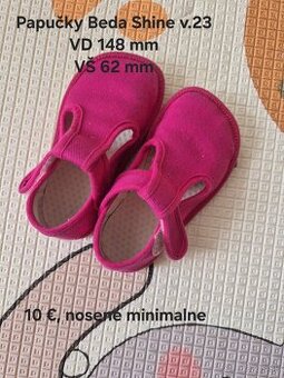 Papuce barefoot Beda Shine v.23